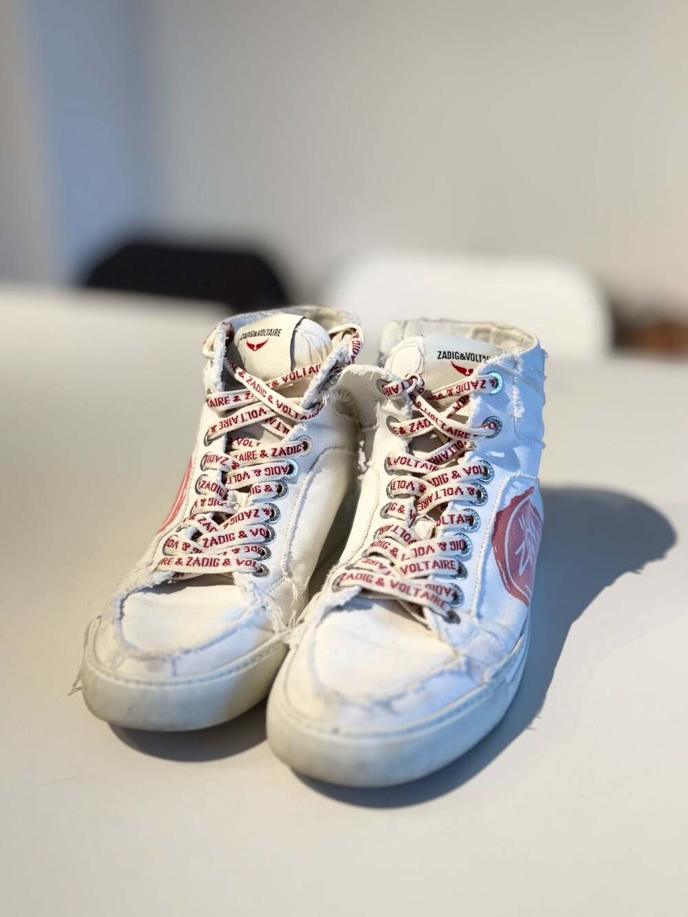 Zadig & Voltaire High Flash Canvas High-Top Sneakers - Picture 2 of 12